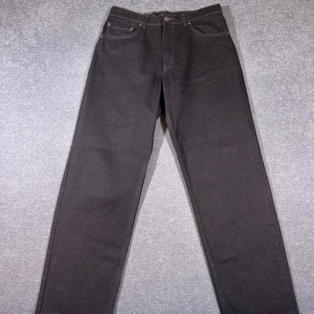 Levi's 550 Jeans Mens 34x32 Black Relaxed Fit Tapered Leg Denim Made in USA Vtg